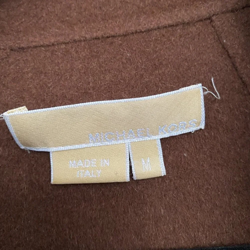 Michael Kors Doubleface Cape in Brown, size Medium - Picture 6 of 7